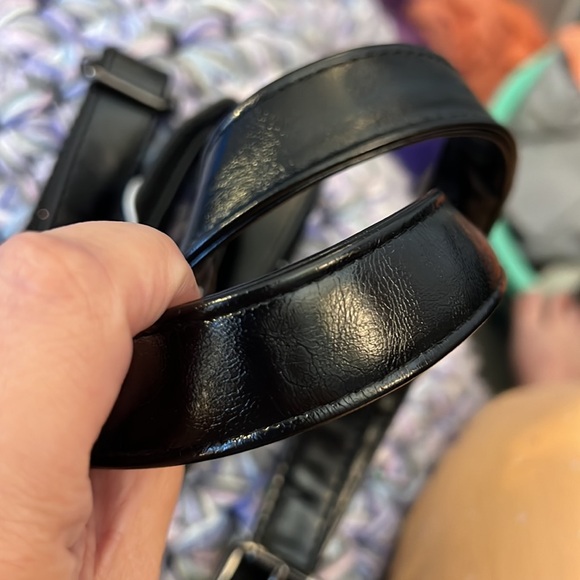 💗👛DESIGNER HANDBAG PURSE👛💗BAG BIG HUGE LARGE NWOT BLACK LEATHER👀LOOK - Picture 10 of 14